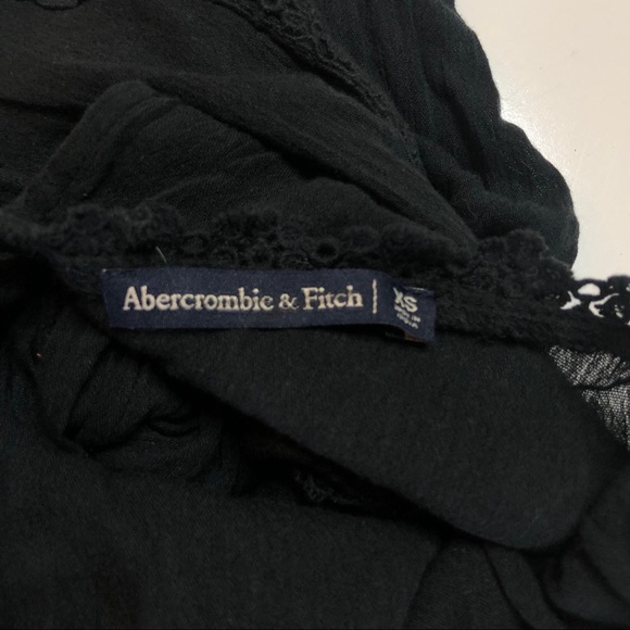 NWOT Abercrombie & Fitch Black Crochet Romper XS - Picture 7 of 10
